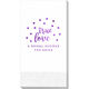 Confetti Dots True Love Guest Towels Image 2 of 3